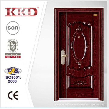 Alta calidad precio competitivo seguridad acero puerta KKD-306 con la marca de fábrica de China Top 10